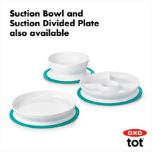 Load image into Gallery viewer, OXO Tot Stick & Stay Suction Divided Plate - Teal