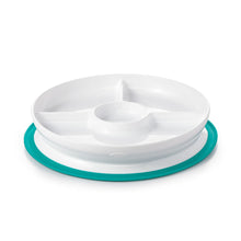Load image into Gallery viewer, OXO Tot Stick & Stay Suction Divided Plate - Teal