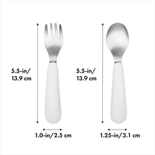 Load image into Gallery viewer, OXO Tot Fork & Spoon Set - Grey