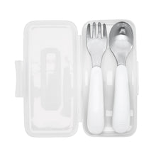 Load image into Gallery viewer, OXO Tot On the Go Fork And Spoon Set - Grey