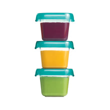 Load image into Gallery viewer, OXO Tot Baby Blocks Freezer Storage Containers 3 Pack 2oz - Teal