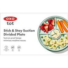 Load image into Gallery viewer, OXO Tot Stick & Stay Suction Divided Plate - Opal