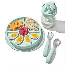Load image into Gallery viewer, OXO Tot Stick & Stay Suction Divided Plate - Opal