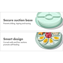 Load image into Gallery viewer, OXO Tot Stick & Stay Suction Divided Plate - Opal