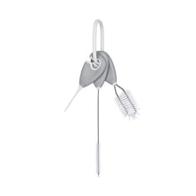 Load image into Gallery viewer, OXO Tot Straw & Sippy Cup Top Cleaning Set - Grey