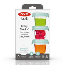 Load image into Gallery viewer, OXO Tot Baby Blocks Freezer Storage Containers 60ml - Opal
