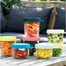 Load image into Gallery viewer, Beaba Superior Glass Jar 2 Pack 150ml/250ml Pink/Dark Blue