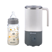 Load image into Gallery viewer, Beaba Milk Prep Bottle & Drinks Preparer - White Grey (BS Plug)
