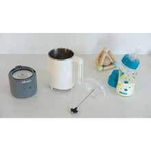 Load image into Gallery viewer, Beaba Milk Prep Bottle & Drinks Preparer - White Grey (BS Plug)