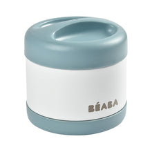 Load image into Gallery viewer, Beaba Stainless Steel Food Container 500ml - Baltic Blue/White