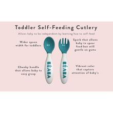 Load image into Gallery viewer, Beaba 2nd Stage Training Fork & Spoon with Case - Blue