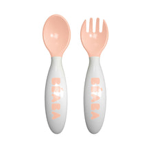 Load image into Gallery viewer, Beaba 2nd Stage Training Fork & Spoon with Case - Nude