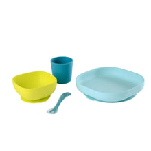 Load image into Gallery viewer, Beaba Silicone Suction Meal Set - Blue