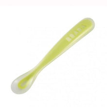 Load image into Gallery viewer, Beaba 1st Stage Silicone Spoon - Velvet Grey