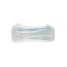 Load image into Gallery viewer, Beaba 1st Stage Silicone Spoons & Case 2 Pack - Light Mist/Windy Blue