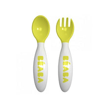 Load image into Gallery viewer, Beaba 2nd Stage Training Fork & Spoon with Case - Grey