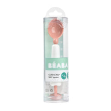 Load image into Gallery viewer, Beaba 360 Training Spoon In Display (3 Assorted Colors: Airy Green/ Old Pink/ Light Mist)