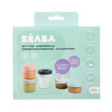 Load image into Gallery viewer, Beaba Clip Portions Food Storage Starter Set - Eucalyptus