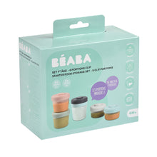 Load image into Gallery viewer, Beaba Clip Portions Food Storage Starter Set - Eucalyptus