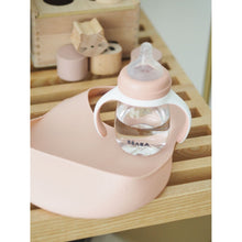 Load image into Gallery viewer, Beaba Silicone Bib 2 Pack - Old Pink/Light Grey