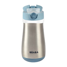 Load image into Gallery viewer, Beaba Stainless Steel Spout Bottle 350ml - Blue