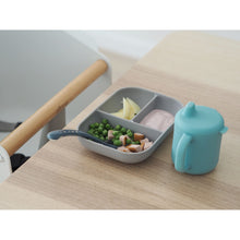 Load image into Gallery viewer, Beaba Silicone Learning Set - Blue/Grey
