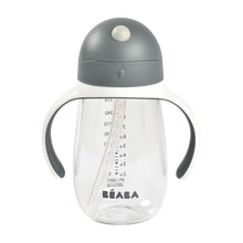 Load image into Gallery viewer, Beaba Straw Cup 300ml - Mineral Grey