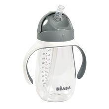 Load image into Gallery viewer, Beaba Straw Cup 300ml - Mineral Grey