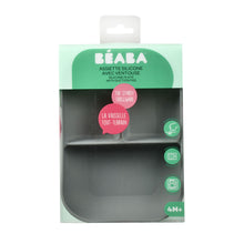 Load image into Gallery viewer, Beaba Silicone Suction Divided Plate - Mineral Grey