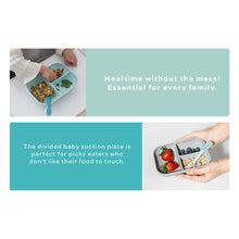 Load image into Gallery viewer, Beaba Silicone Suction Divided Plate - Sage Green