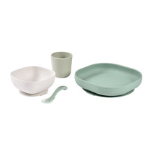 Load image into Gallery viewer, Beaba Silicone Suction Meal Set - Sage Green