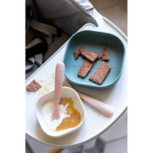 Load image into Gallery viewer, Beaba 1st Stage Silicone Spoons & Case 2 Pack - Cotton Candy/Sorbet