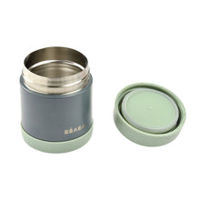 Load image into Gallery viewer, Beaba Thermo Portion Stainless Steel Isothermal Food Container 300 ml (mineral grey/sage green)