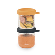 Load image into Gallery viewer, Beaba Glass Jars 250ml 2 Pack - Night Blue/Honey