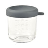 Beaba Glass Jar 250ml - Mineral Grey