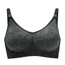 Load image into Gallery viewer, Bravado Designs Body Silk Seamless Yoga Nursing Bra - Charcoal Heather S