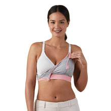 Load image into Gallery viewer, Bravado Designs Clip and Pump Hands-Free Nursing Bra Accessory - Dove Heather with Dusted Peony L
