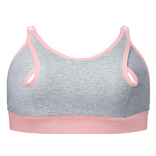 Load image into Gallery viewer, Bravado Designs Clip and Pump Hands-Free Nursing Bra Accessory - Dove Heather with Dusted Peony L