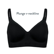Load image into Gallery viewer, Bravado Designs Plunge Nursing Bra - Black L