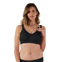 Load image into Gallery viewer, Bravado Designs Body Silk Seamless Nursing Bra - Sustainable - Black S
