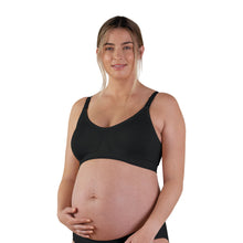 Load image into Gallery viewer, Bravado Designs Body Silk Seamless Nursing Bra - Sustainable - Black XL