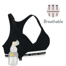 Load image into Gallery viewer, Bravado Designs Original Pumping And Nursing Bra - Sustainable - Black L