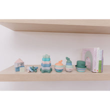 Load image into Gallery viewer, Bubble Silicone Stacking Pear Teether