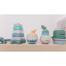 Load image into Gallery viewer, Bubble Silicone Stacking Pear Teether
