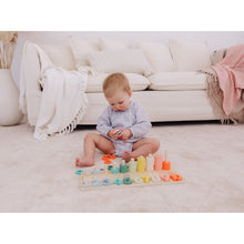 Load image into Gallery viewer, Bubble Wooden Numbers & Blocks Counting Set