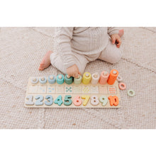 Load image into Gallery viewer, Bubble Wooden Numbers & Blocks Counting Set
