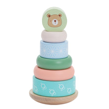 Load image into Gallery viewer, Bubble Wooden Bear Stacking Rings