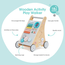 Load image into Gallery viewer, Bubble Wooden Activity Play Walker