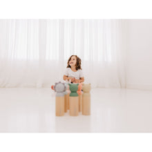 Load image into Gallery viewer, Bubble Wooden Animal Bowling Set
