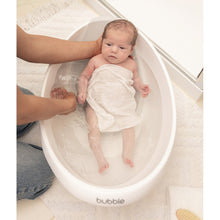 Load image into Gallery viewer, Bubble Cuddle Baby Bath with Bath Seat - White